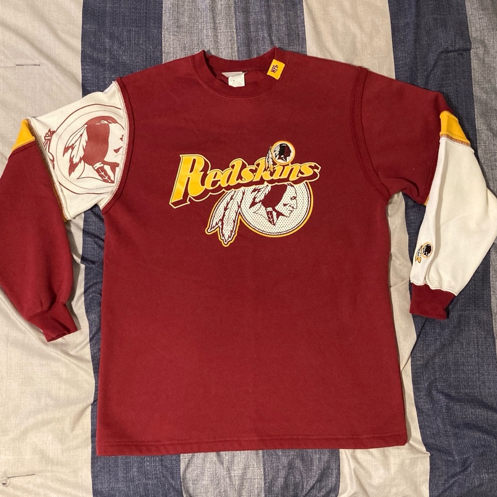 Rare Vtg Washington Redskins Mens Crewneck Sweatshirt Sz M Longsleeve NFL